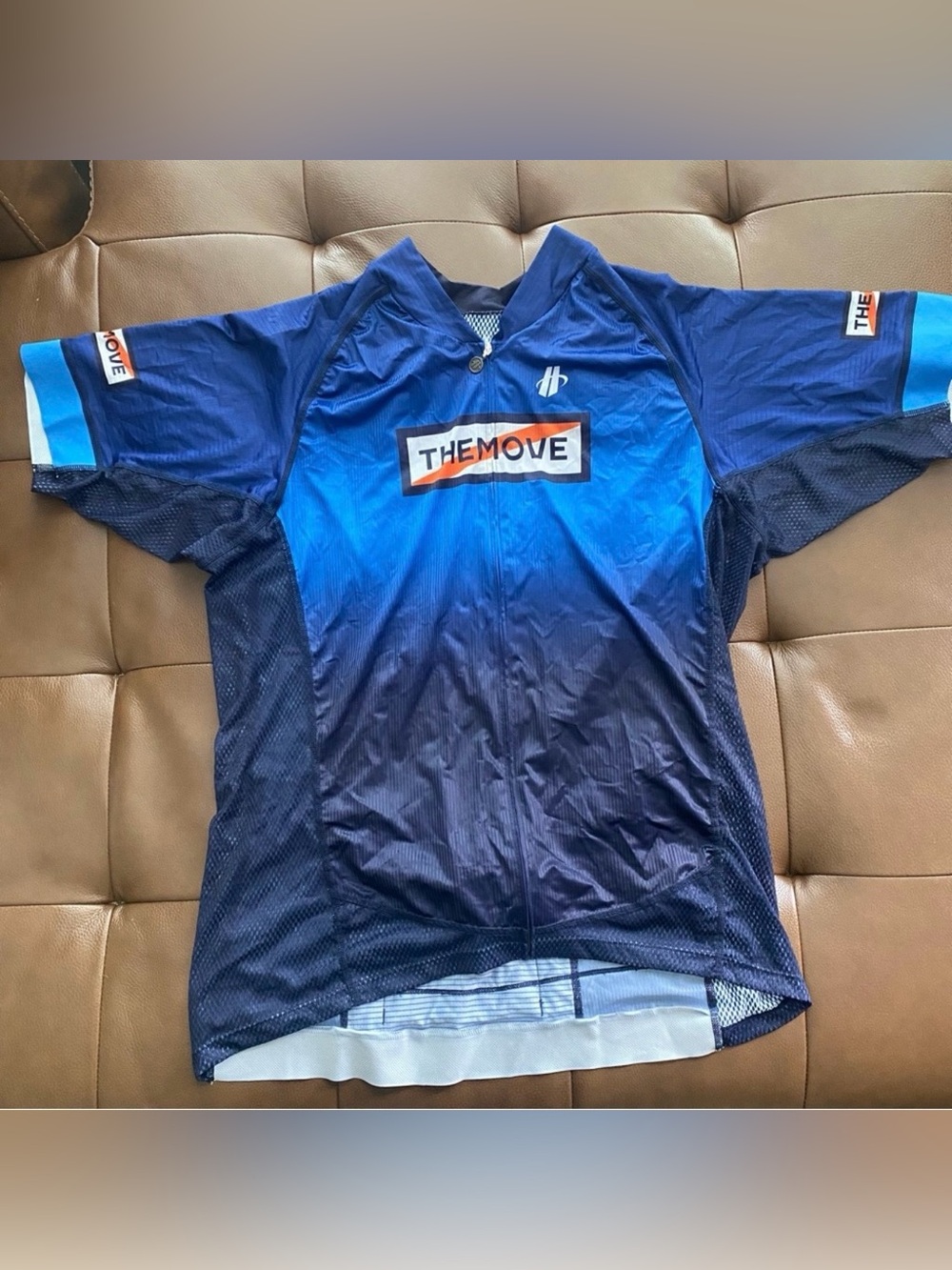 TheMove Men's Blue Gradient Cycling Jersey